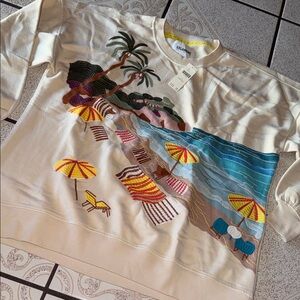 Celandine Long-Sleeve Oversized Graphic Sweatshirt XXS/XS